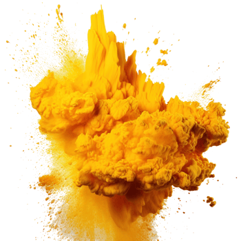 Yellow Holi, Holli, Holly. bright splash isolated png