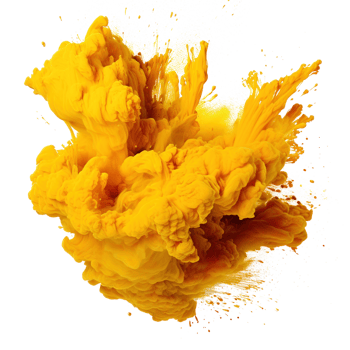 Yellow Holi, Holli, Holly. bright splash isolated png