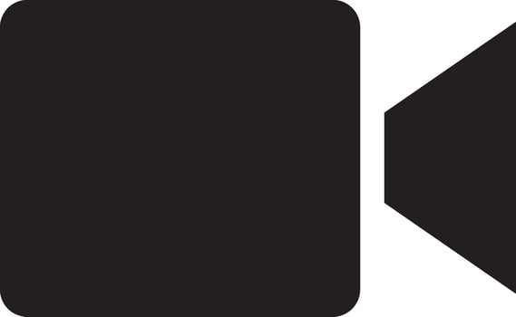 Camera photography icon symbol vector image. Illustration of multimedia photographic lens graphic design image
