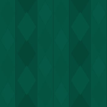 Flat vector seamless pattern, modern geometric dark green background.