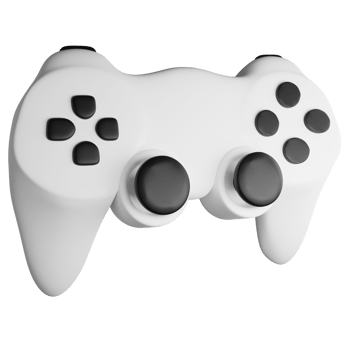 Joystick clipart flat design icon isolated on transparent background, 3D render entertainment and gaming concept png