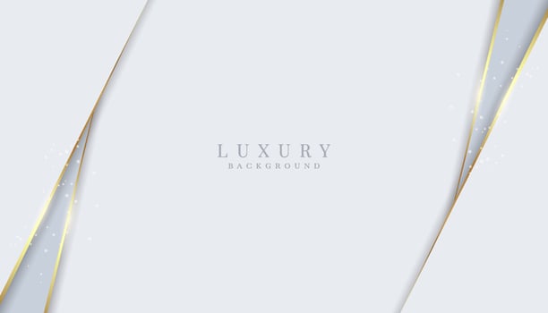 Elegant abstract background with shiny gold and silver lines vector