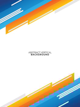 modern geometric gradient vertical background design vector