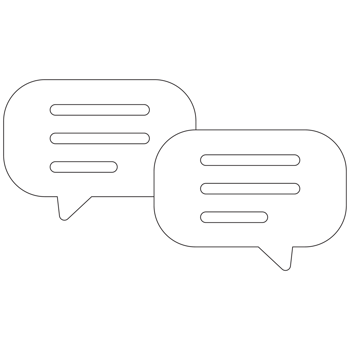 Chat Communicating Sticker 2D Outline Illustrations png