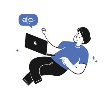No Connection Doodled 404 Not Found 2D Color Illustrations png
