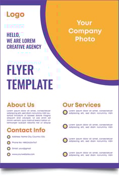 Creative Flyer design vector