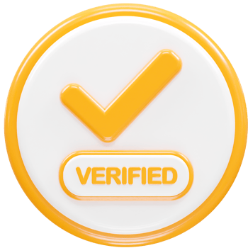Verified icon render illustration 3d element rendering png