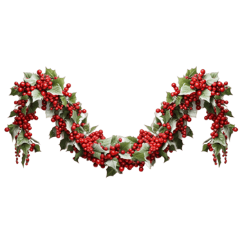 AI generated Christmas Garland Wreath png