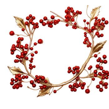 AI generated Cherry Blossom Wreath png