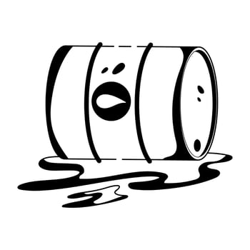 Trendy Oil Waste vector