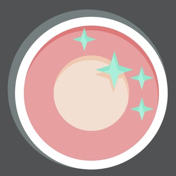 Sticker Wink. related to Cleaning symbol. simple design editable. simple illustration vector