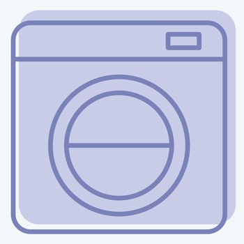 Icon Washing Machine. related to Cleaning symbol. two tone style. simple design editable. simple illustration vector