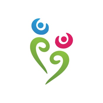 Health life people logo vector
