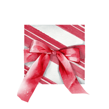 Gift box watercolor png