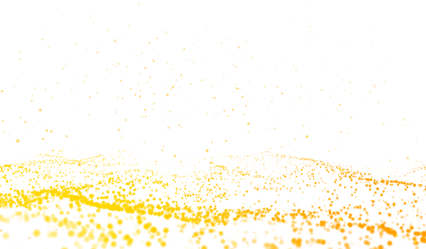 3D abstract digital technology yellow-orang light particles png