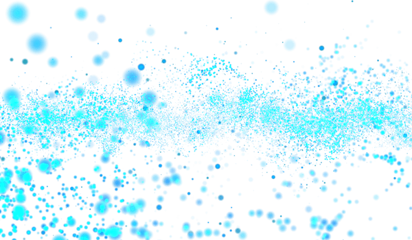 3D abstract digital technology blue light particles png