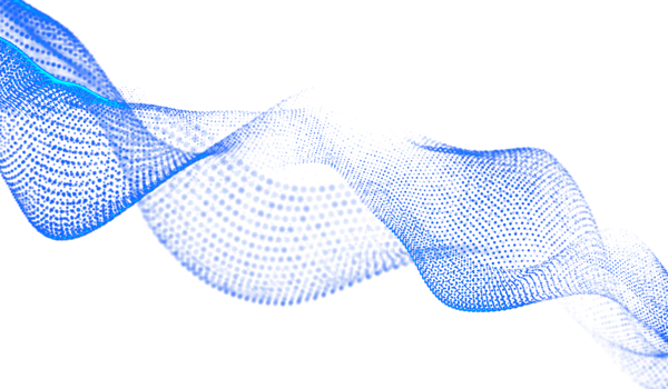 3D abstract digital technology blue light particles png