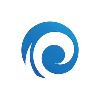 Water wave icon vector