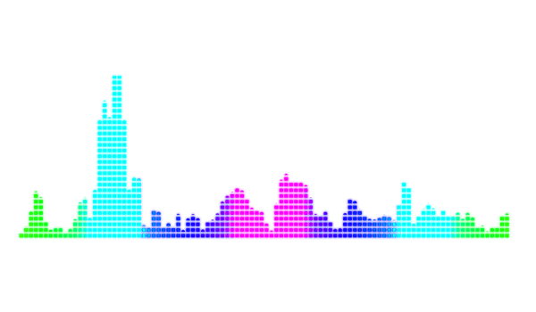 sound wave light particles Sound spectrum dance png