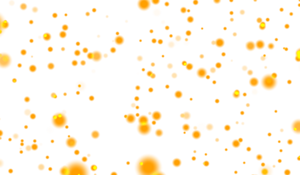 3D abstract digital technology yellow-orange light particles png