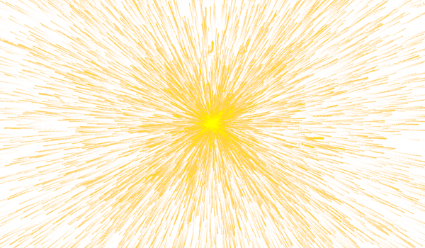 3D abstract digital technology yellow-orange light particles png
