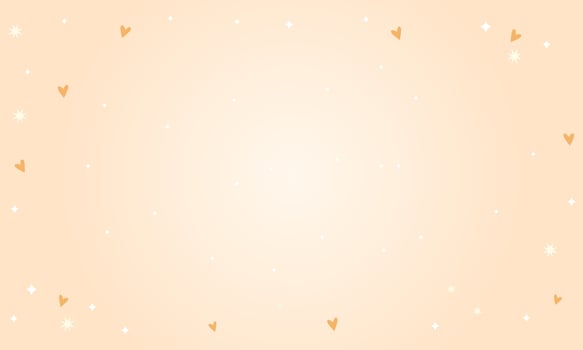 Vector valentines day background with yellow hearts design