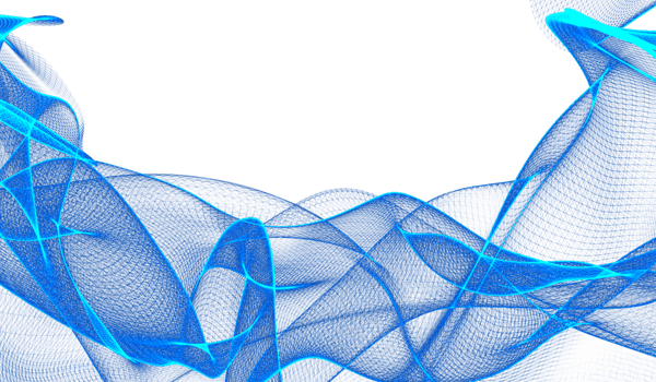 3D abstract digital technology blue light particles wave png