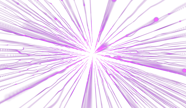 3D abstract digital technology pink light particles png
