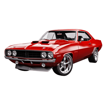 Vintage Mustang Car Ai Generative png
