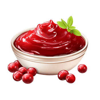 Red berry jam Ai Generative png