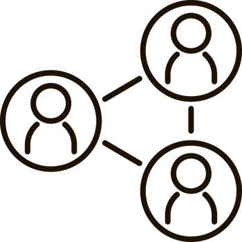 social connection line icon illustration png