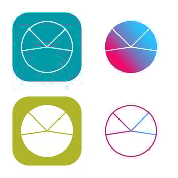 Pie Chart Analysis Vector Icon