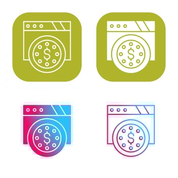 Dollar Coin Vector Icon