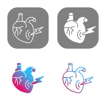 Heart Attack Vector Icon