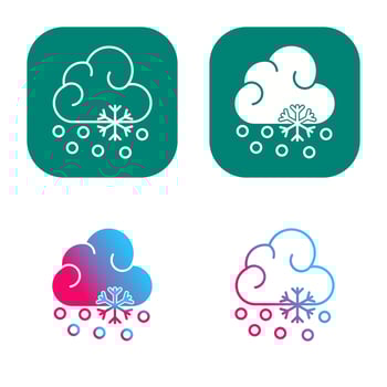 Snow Fall Vector Icon