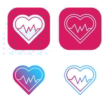 Heart Beat Vector Icon