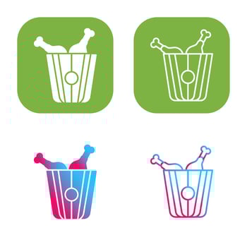 Fried Chicken Vector Icon