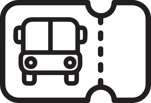 Bus transportation symbol icon vector image. Illustration of the silhouette bus transport public travel design image