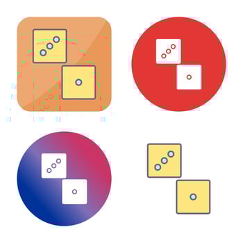 Unique Dice Vector Icon