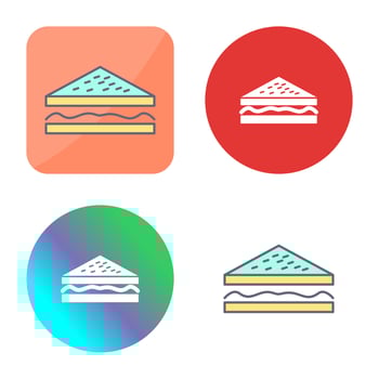 Unique Sandwich Vector Icon