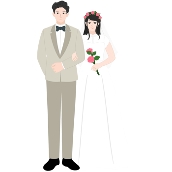 wedding couple clipart png