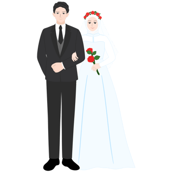 wedding couple clipart png