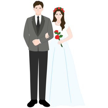 wedding couple clipart png