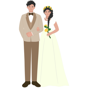 wedding couple clipart png