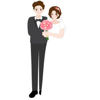 wedding couple clipart png