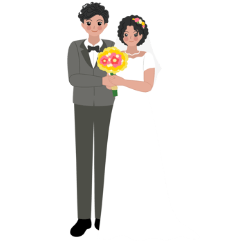 wedding couple clipart png
