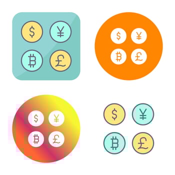 Currency Symbols Vector Icon