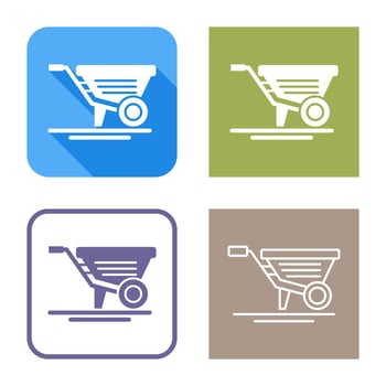 Wheelbarrow Vector Icon