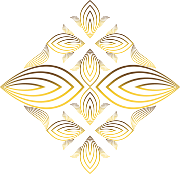 luxury golden flower petal png