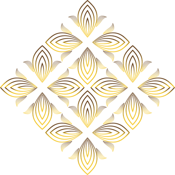 luxury golden flower petal png